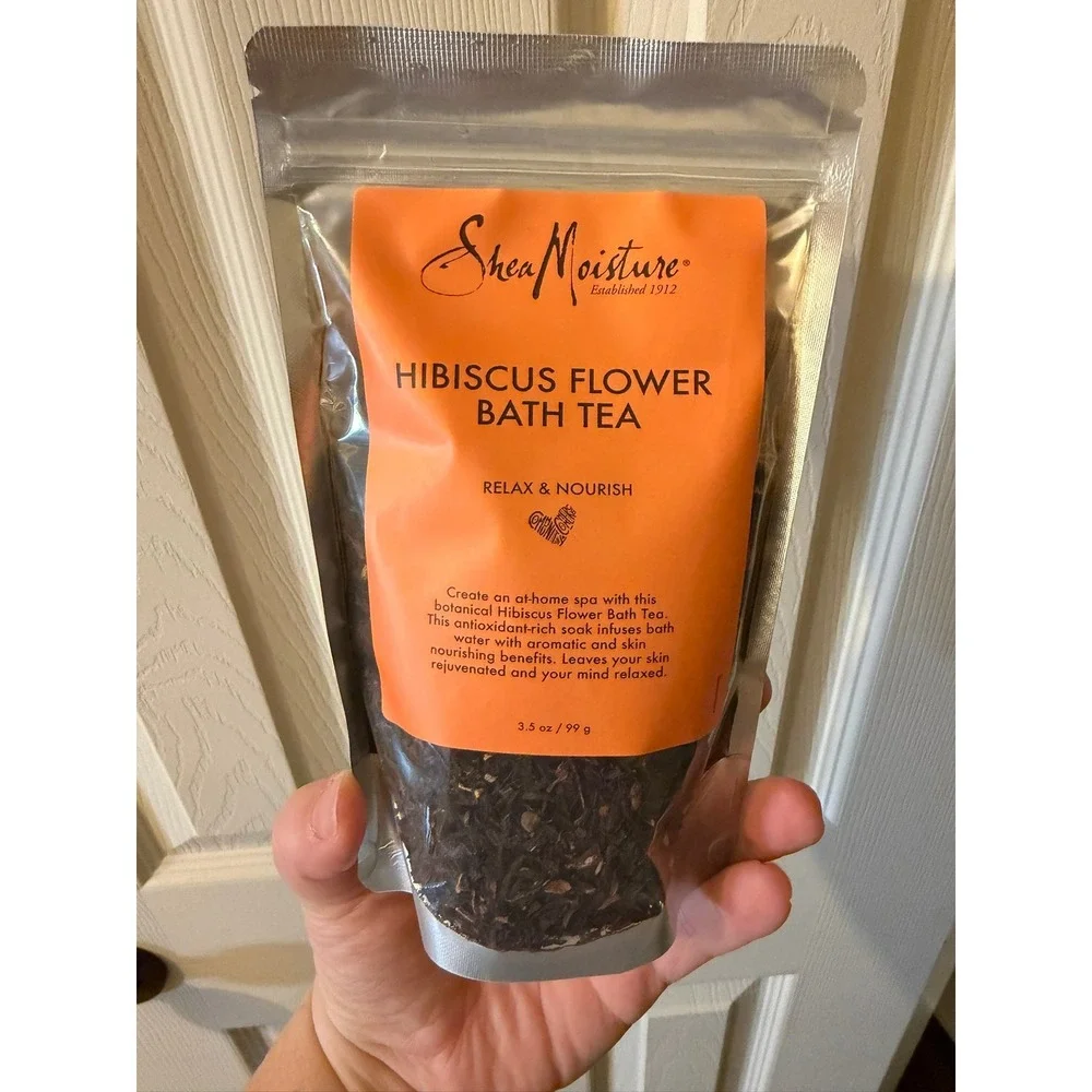 Shea Moisture NEW Relax & Nourish Hibiscus Flower Bath Tea 3.5oz